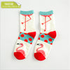 Autumn Winter Cute Flamingo Fashion Brand Cotton Socks