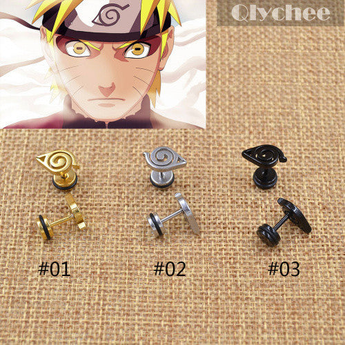 Naruto Symbol Animation Gaara Stud Earring